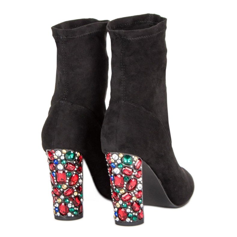 Vices Botas de gamuza elegantes negro 1