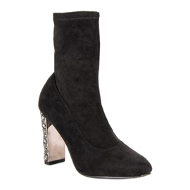 Vices Botas de gamuza elegantes negro 4