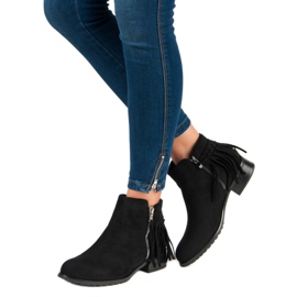 Kayla Botas de ante boho negro 2