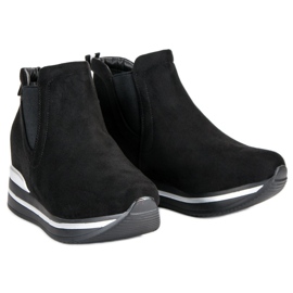 Bestelle Botas de Jodhpur en la plataforma negro 5