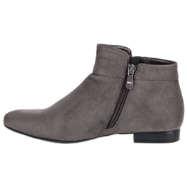 Vinceza Botines planos grises 3