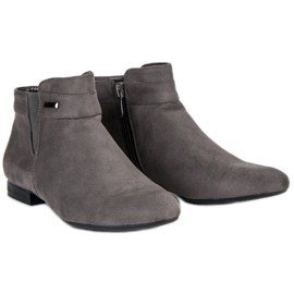 Vinceza Botines planos grises 5