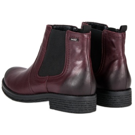 Botines Chelsea granate VINCEZA rojo 4