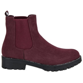 Seastar Botas casuales de Jodhpur negro rojo 5