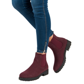 Seastar Botas casuales de Jodhpur negro rojo 2