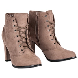Juliet Botas atadas en el poste marrón 5