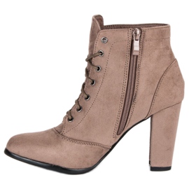 Juliet Botas atadas en el poste marrón 3