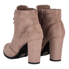 Juliet Botas atadas en el poste marrón 4