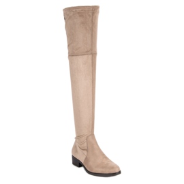 Super Me Botas mosquetero beige 1