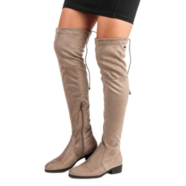 Super Me Botas mosquetero beige 3