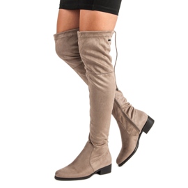 Super Me Botas mosquetero beige 4