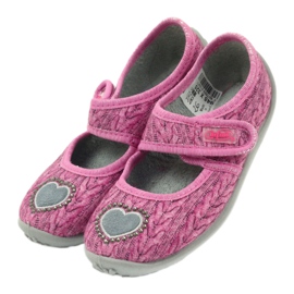 Befado zapatos para niños bailarinas zapatillas 945x325 gris rosa 4