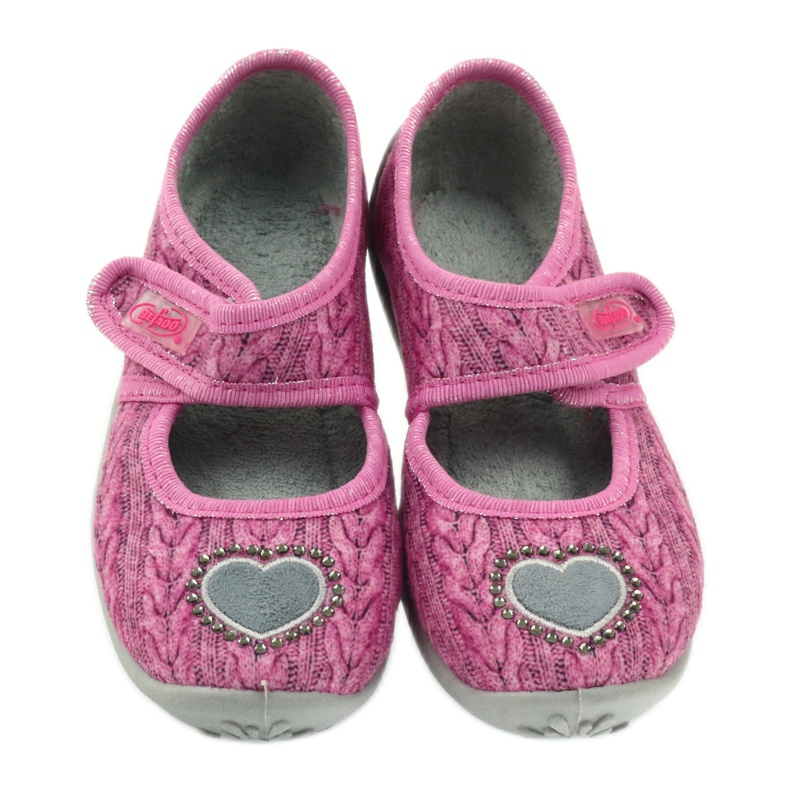 Befado zapatos para niños bailarinas zapatillas 945x325 gris rosa 3