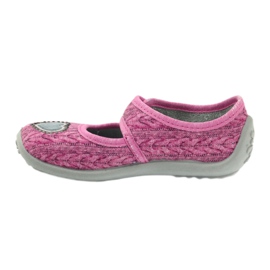 Befado zapatos para niños bailarinas zapatillas 945x325 gris rosado 2