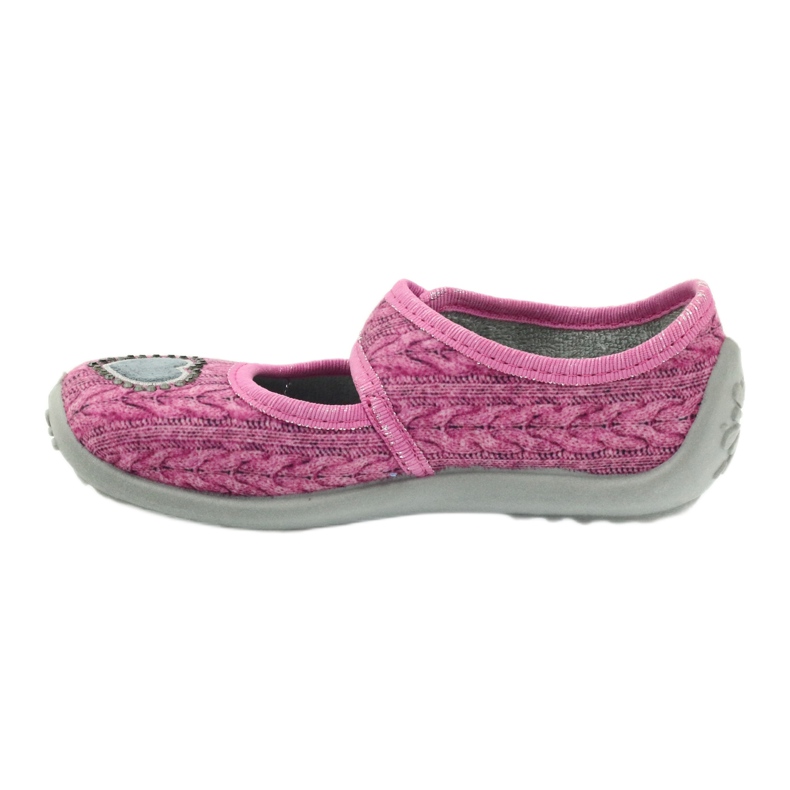 Befado zapatos para niños bailarinas zapatillas 945x325 gris rosa 2