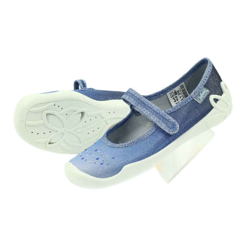 Zapatilla niña lentejuelas Befado 114y316 azul gris azul marino 5