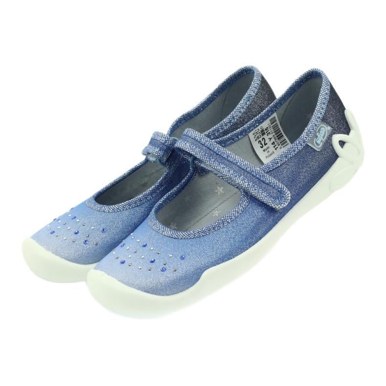 Zapatilla niña lentejuelas Befado 114y316 azul gris azul marino 4