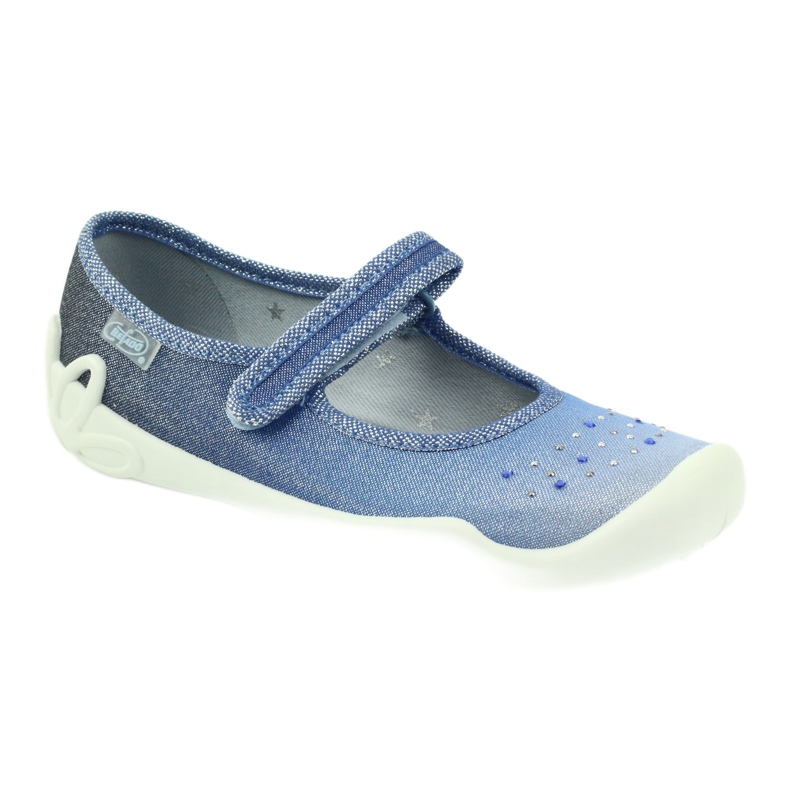 Zapatilla niña lentejuelas Befado 114y316 azul gris azul marino 2