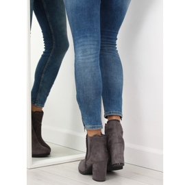 Botas de tacón con volante m269p Gris 1