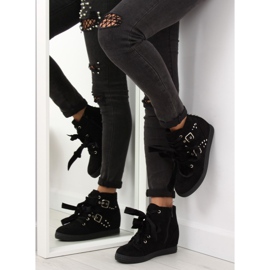 Negro Botas con tacón de cuña oculto 7-X8029A Negro 2