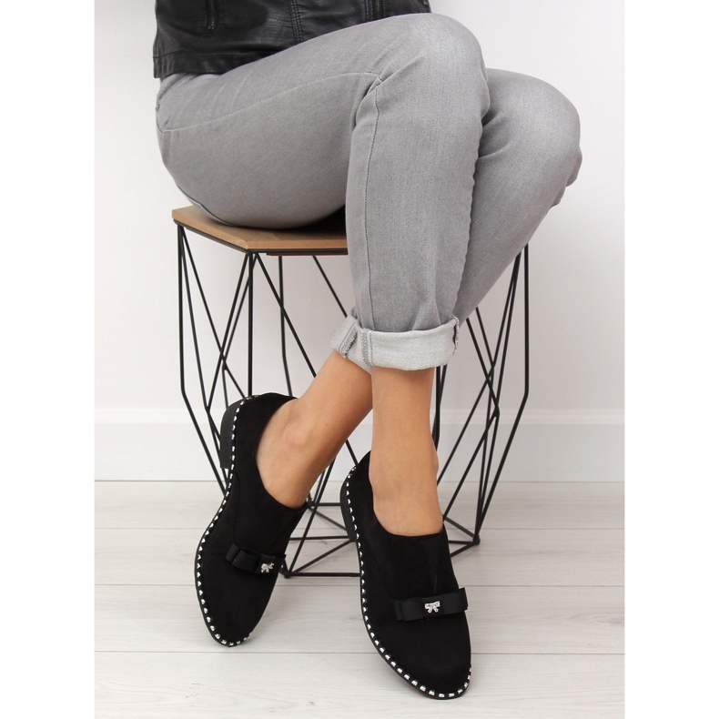 Mocasines de mujer negros BL218 Black 1