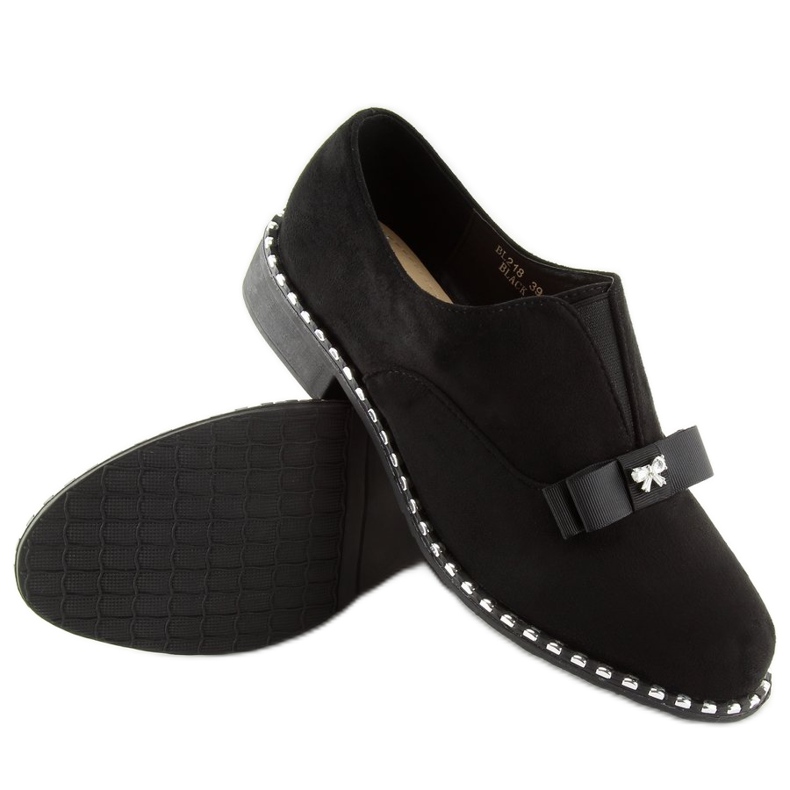 Mocasines de mujer negros BL218 Black 2