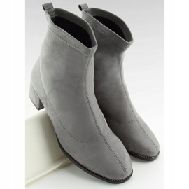 Gris Botas de tacón bajo F184 Gris 5