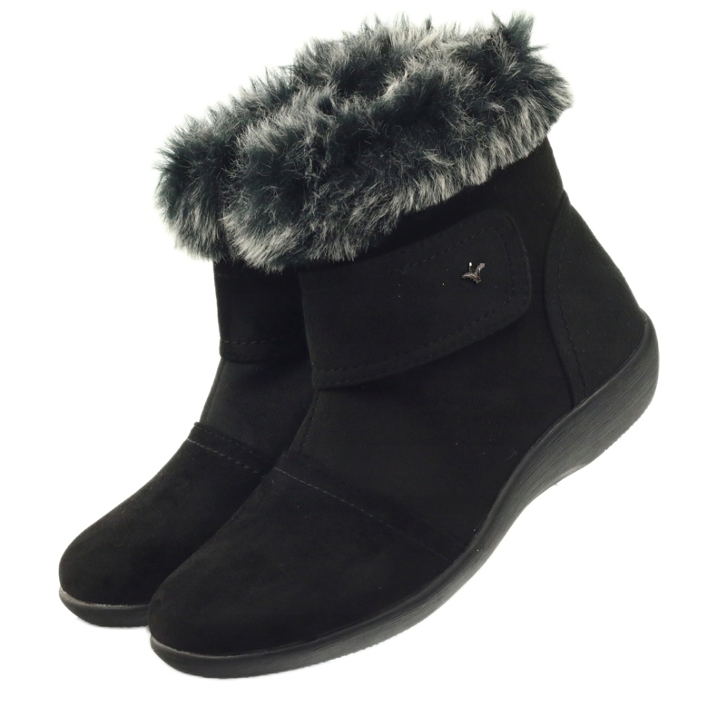 Aloeloe Botas negras para mujeres muy cómodas negro 3