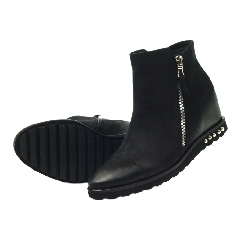 Bota cuña negra Edeo 3137 negro 4