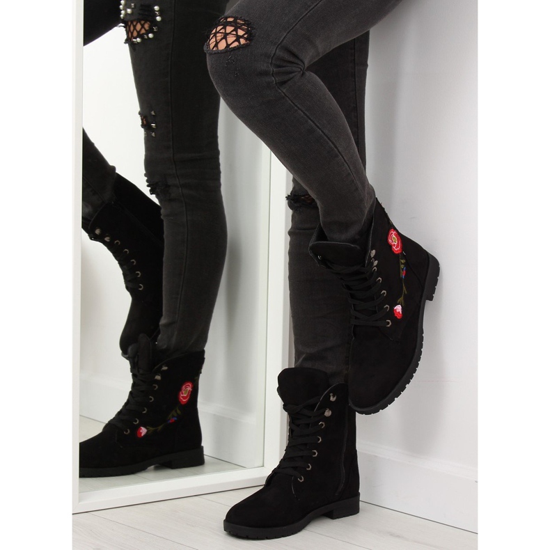 Negro AB-9 Trabajadores negros con bordado 1