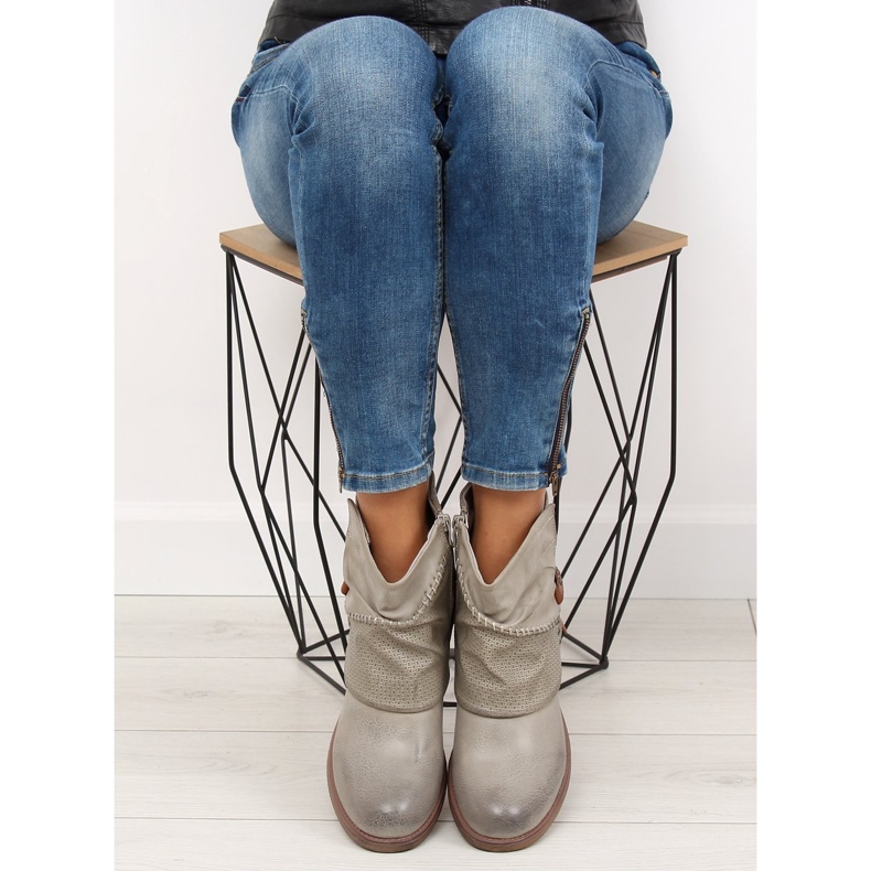 Gris Botas grises para mujer 640-PA Gris 1 Gris Botas grises para mujer 640-PA Gris 1