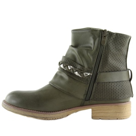 Botas de mujer verde 815-PA DK.GREEN 5
