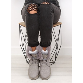 Botas de madera, aislante gris BL137P Gris 2 Botas de madera, aislante gris BL137P Gris 2