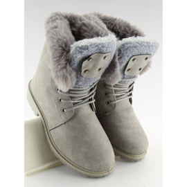 Botas de madera, aislante gris BL137P Gris 4