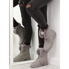 Botas de madera, aislante gris BL137P Gris 6