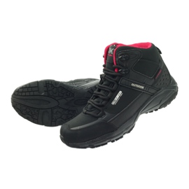 Zapatos de trekking softshell negros DK 1751 rojo 5
