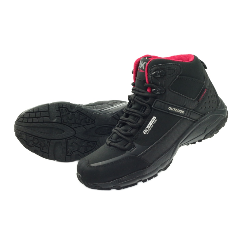 Zapatos de trekking softshell negros DK 1751 rojo 5