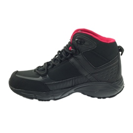Zapatos de trekking softshell negros DK 1751 rojo 2