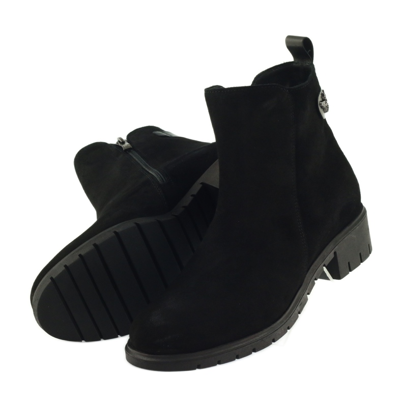 Botas de ante con mosca 7310 de Arka negro 4 Botas de ante con mosca 7310 de Arka negro 4