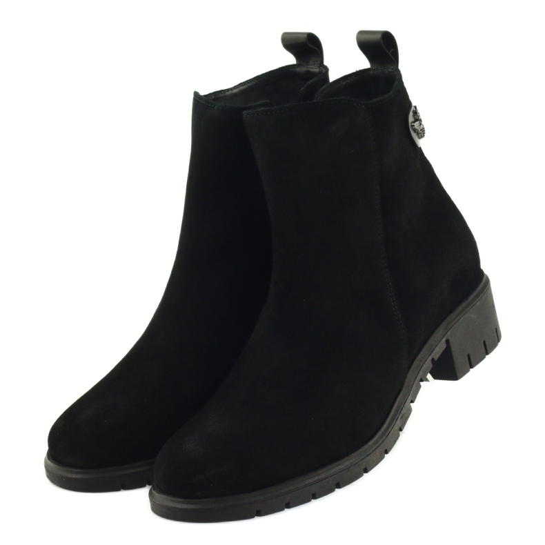 Botas de ante con mosca 7310 de Arka negro 3 Botas de ante con mosca 7310 de Arka negro 3