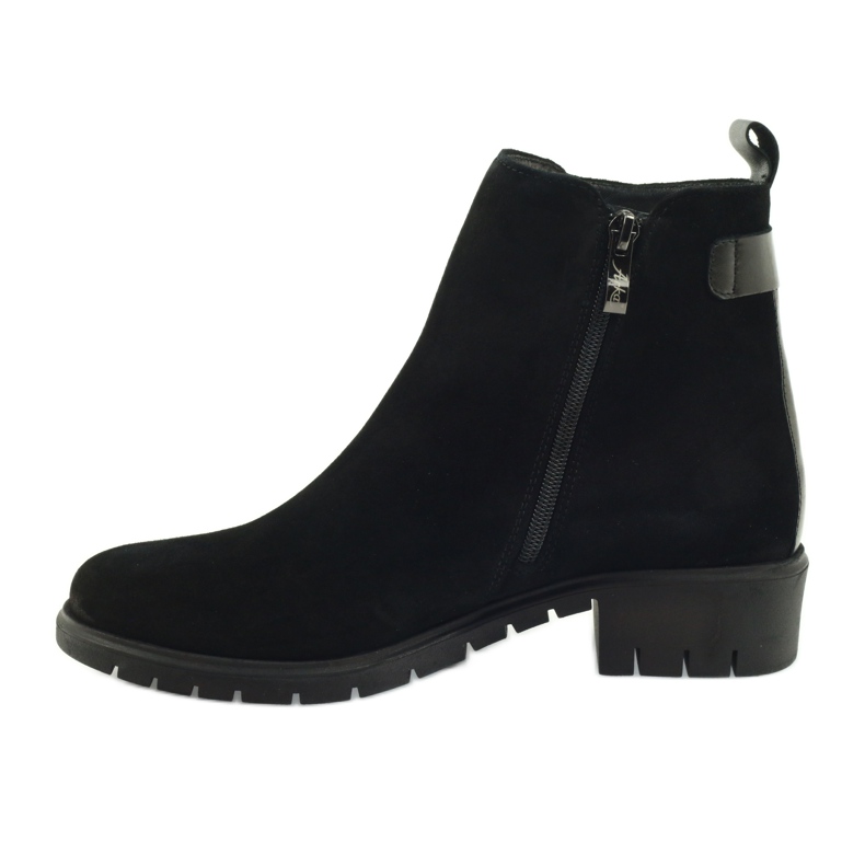 Botas de ante con mosca 7310 de Arka negro 2 Botas de ante con mosca 7310 de Arka negro 2