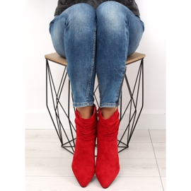 Rojo Botas de tacón ancho NC781 Rojo 2