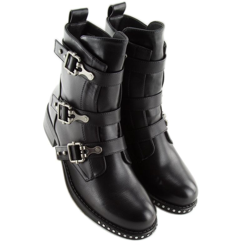 Botas militares negras NS08P Black negro 2 Botas militares negras NS08P Black negro 2