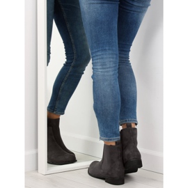 Botines Chelsea grises para mujer NS025P Gris 3