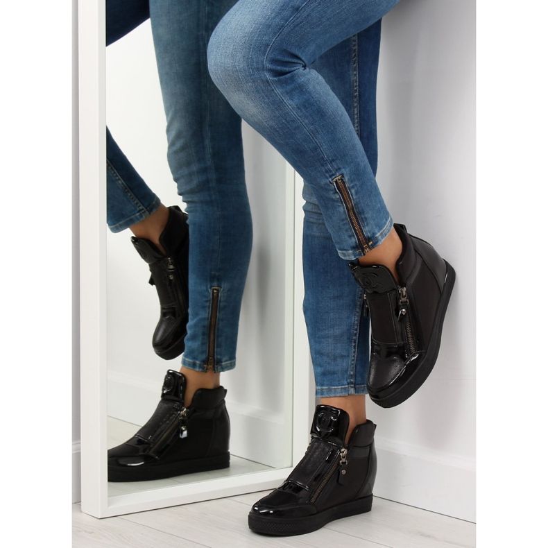 Zapatillas de mujer negras R24-6 Black negro 2