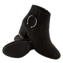 Negro PE192 Tacones negros 6