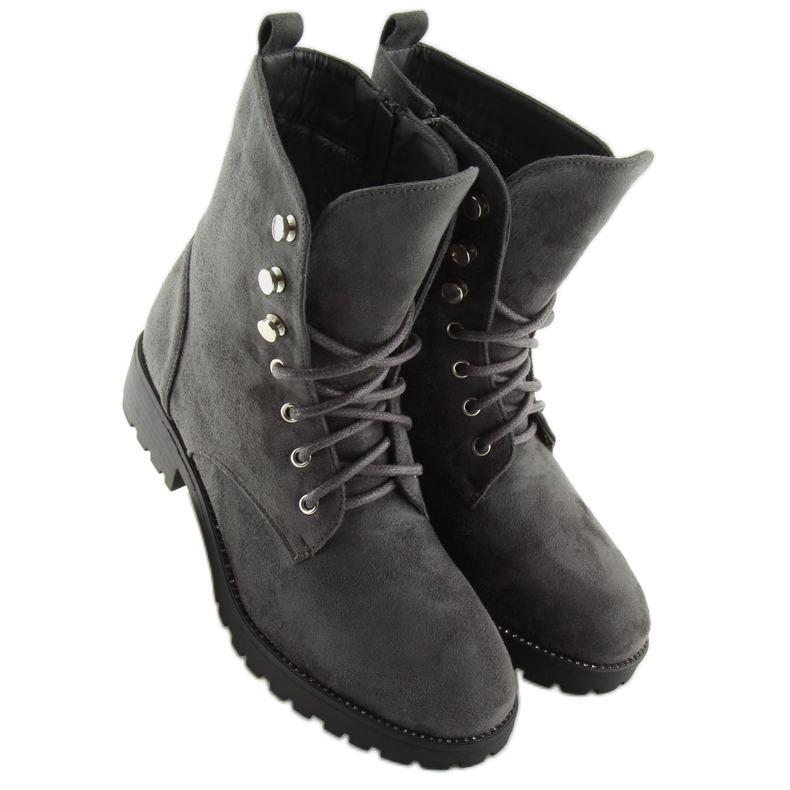 Trabajadores de gamuza gris NC698 Gris 1