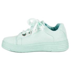 Zapatillas de gamuza verde menta 4