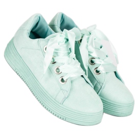 Zapatillas de gamuza verde menta 6