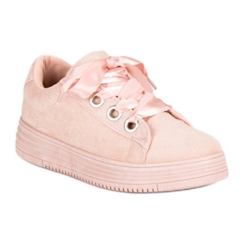 Zapatillas de ante rosa rosado 4